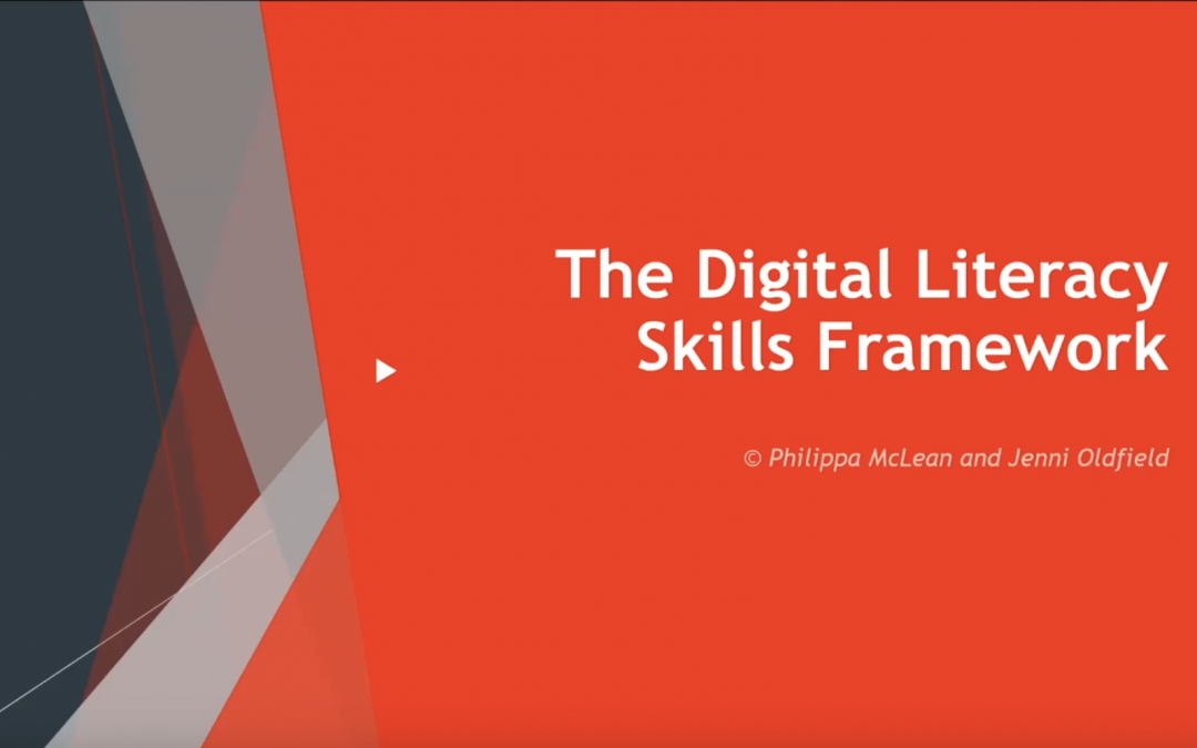 New Digital Literacy Skills Framework – webinar with the writers recording