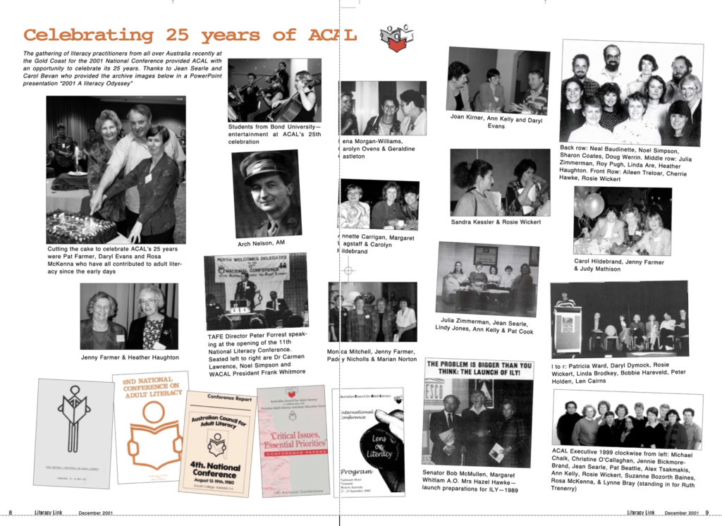 ACAL 25th double page spread ACAL 25th double page spread